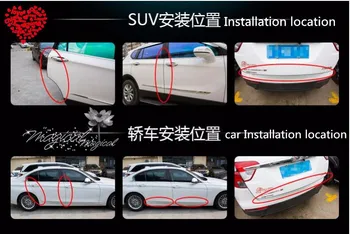 

10M HOT car sticker Door protection rubber strip FOR peugeot 508 208 407 bmw e46 mini cooper seat leon mazda 5 accessories