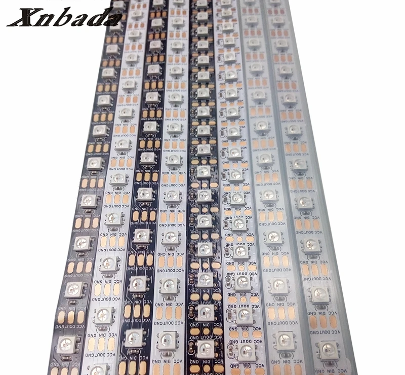 Индивидуальная длина WS2812B индивидуально Адресуемая WS2812 IC 5050SMD RGB Светодиодная