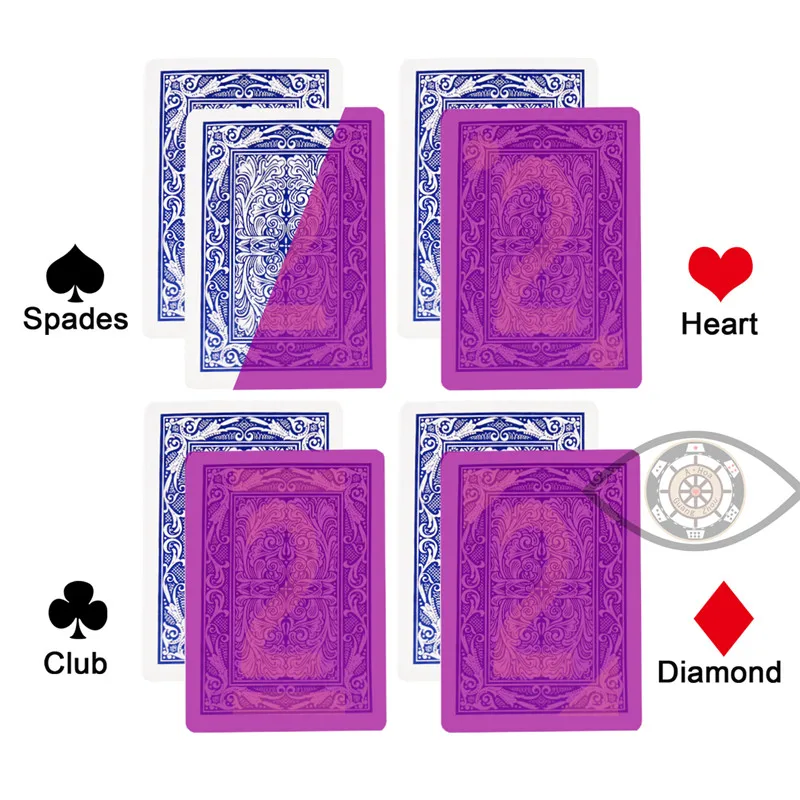 США Maverick бумага помечены игральные карты Волшебные невидимые карты для УФ-контактных линз Обман в казино азартные игры анти покер обман