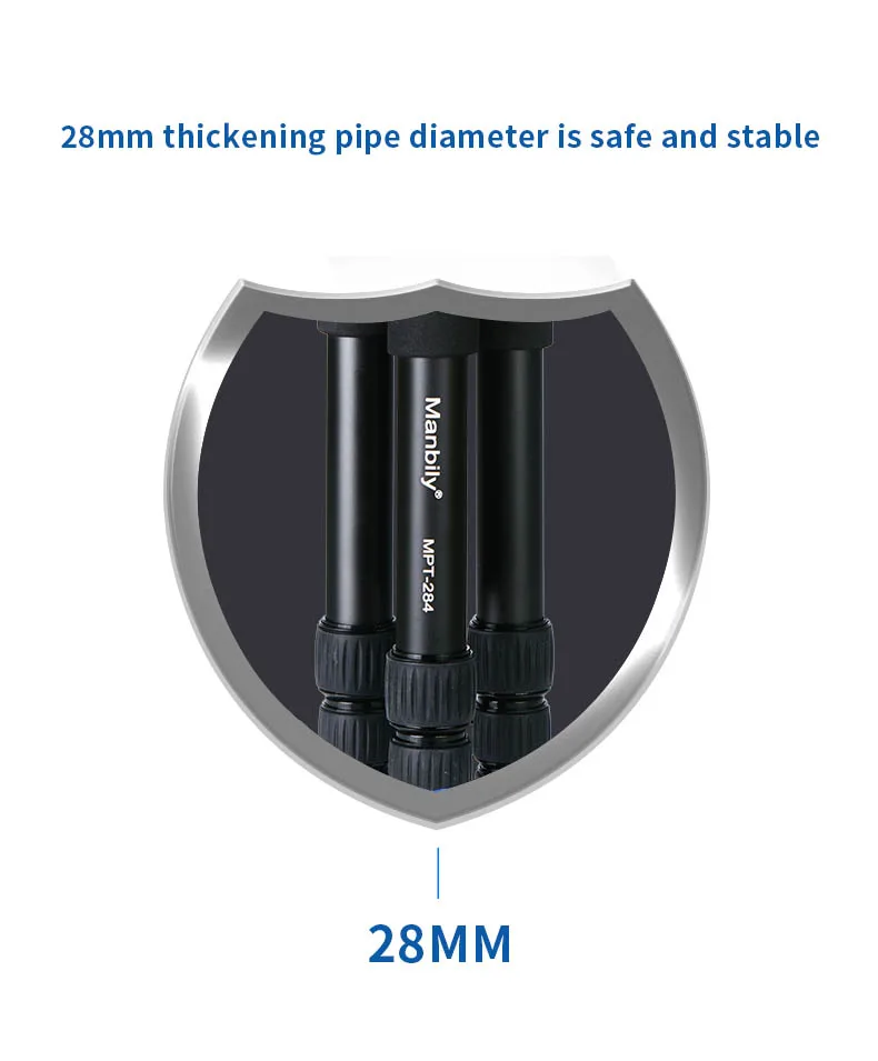 Профессиональный компактный тренога Manbily MPT-284 68,5 дюйма с поперечным центром для Canon Nikon sony DSLR camera s Video DV