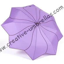 Креативные ручные зонты в виде листьев лотоса, 190 т понджи, карандаш супермини, дамский зонтик, поворот черной вышивки трубопроводов, в форме ветряной мельницы