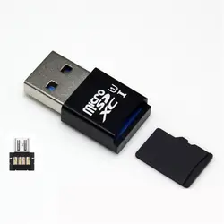 D3 MINI 5 Гбит/с супер скорость USB 3,0 + OTG Micro SD/SDXC TF кардридер адаптер Высокая скорость передачи данных до тп 5 Гбит/с