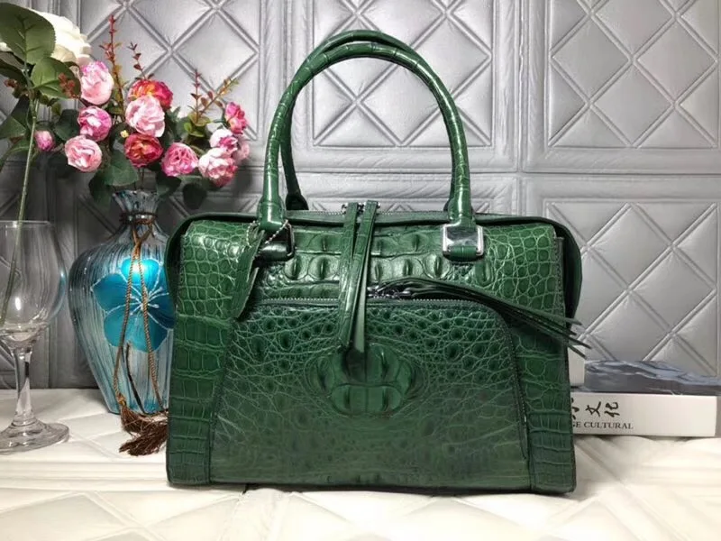 rose Peau bleu Véritable Du Casual En Unique Main Noir Épaule Alligator Blanc Chaud Femelle Crocodile À blanc Cuir vert rouge pourpre Exotique Shopping Femmes De Designer Sac 04IIx