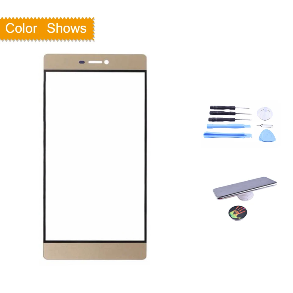 5," для huawei P8 GRA-UL00 GRA-L09 сенсорный экран Сенсорная панель дигитайзер Переднее стекло Внешний ЖК-объектив P8 Замена - Цвет: gold with gift