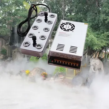 

10 head Ultrasonic mist maker fogger humidifier Hydroponics + transformer