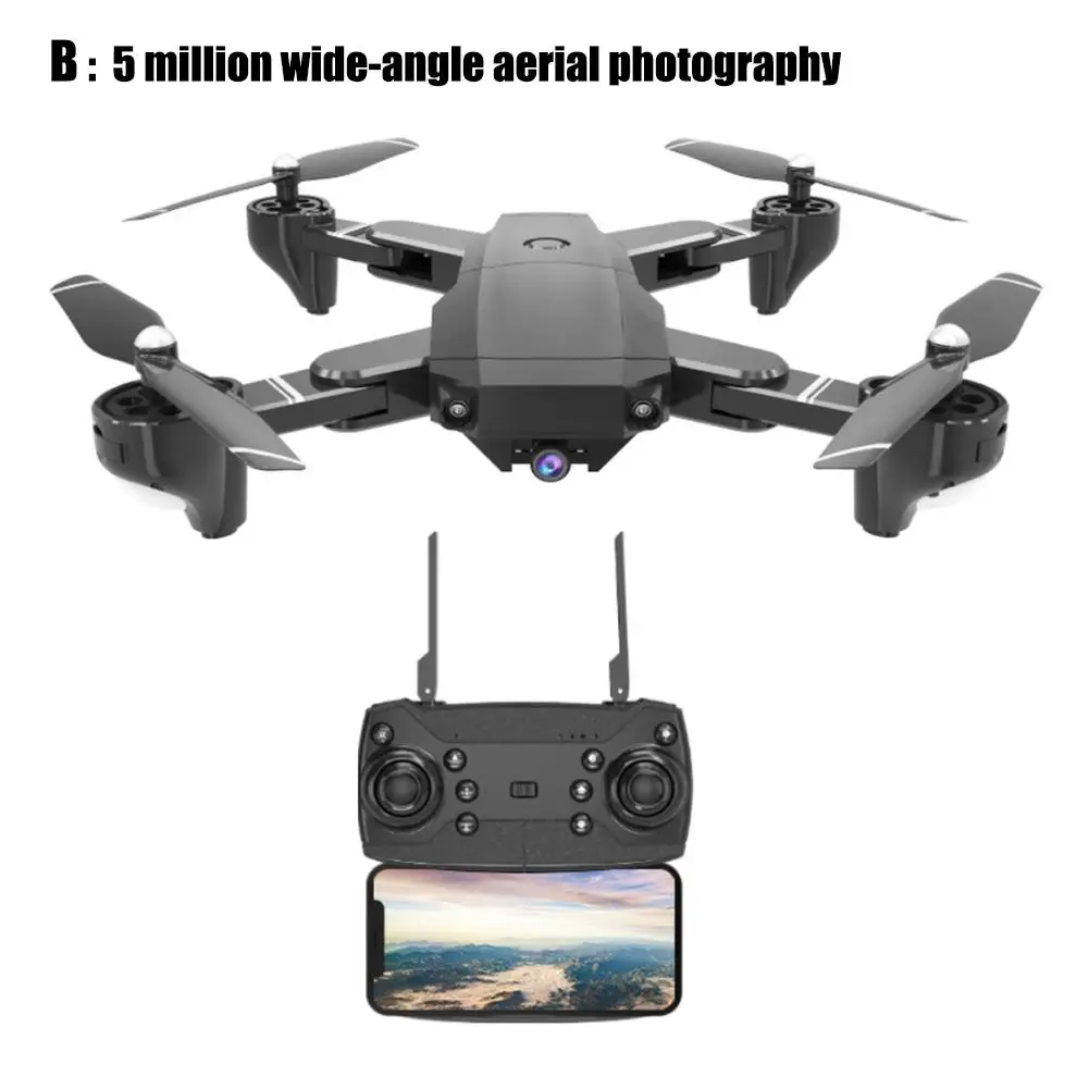

Mini Folding RC Drone Helicopter Quadcopter Aircraft Fixed Height WIFI Real-time Aerial Remote Control Aircraft H13 For Kids Toy