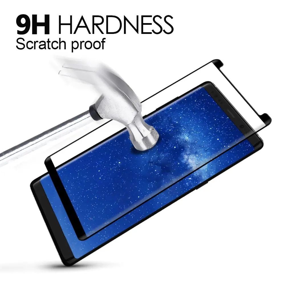 3D изогнутое закаленное стекло для samsung Galaxy Note 9 полное покрытие 9H защитная пленка Взрывозащищенная Защита экрана для SM-N9600