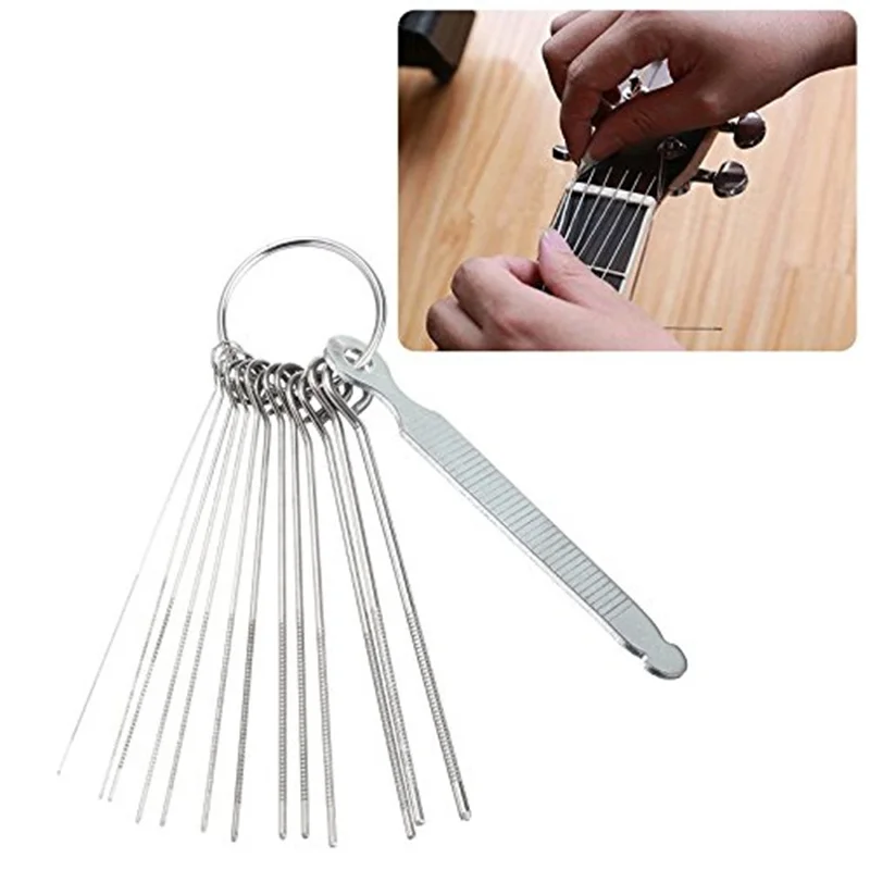 

luthier tool sguitar accessories Slotting File Saw Rods Slot Filing Set Luthier Replacement Guitar Mediator Guitar Picks