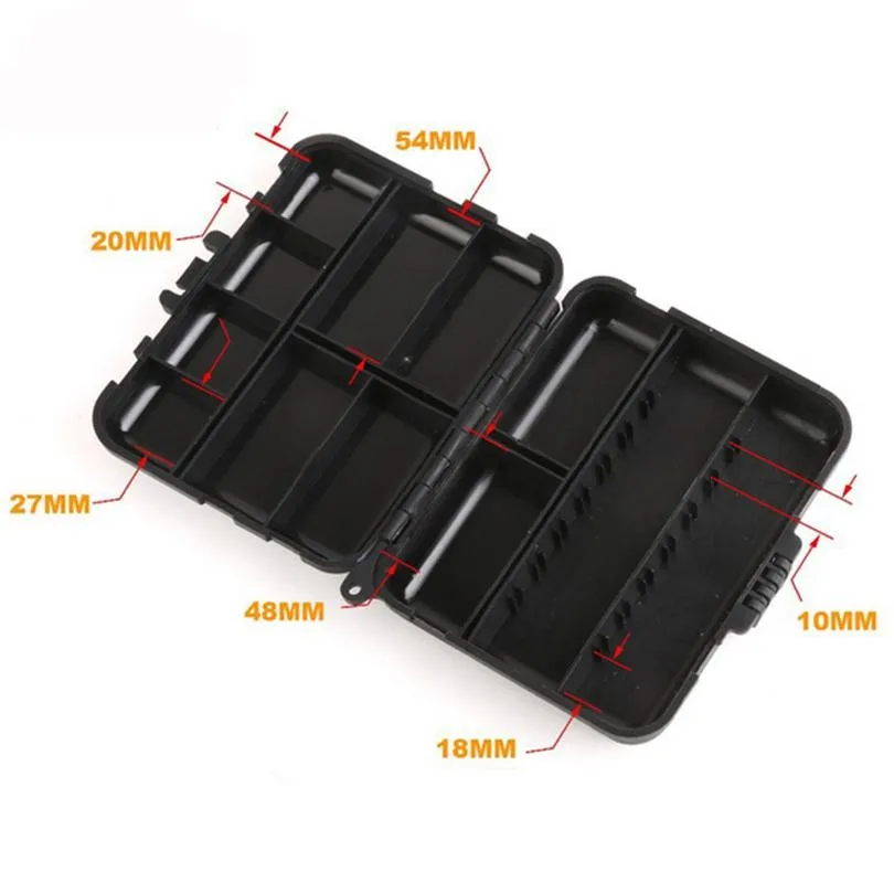 Produto de Topo das Caixas Caixas de Equipamento de Pesca Água de Plástico Isca de Peixe Isca de Pesca da Carpa Maleta de Ferramentas Pesca ao ar de Equipamento de Livre à Prova d' Ganchos Isca Pesca Acessórios 8 Caixa p/ equipamento de pesca