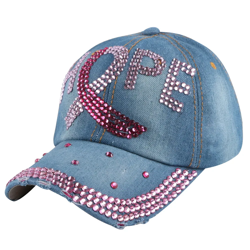 Новая модная брендовая Женская Бейсболка под заказ, цвета фуксии, розового цвета, со стразами, с надписью в стиле хип-хоп, бейсболка для девочки, кепки