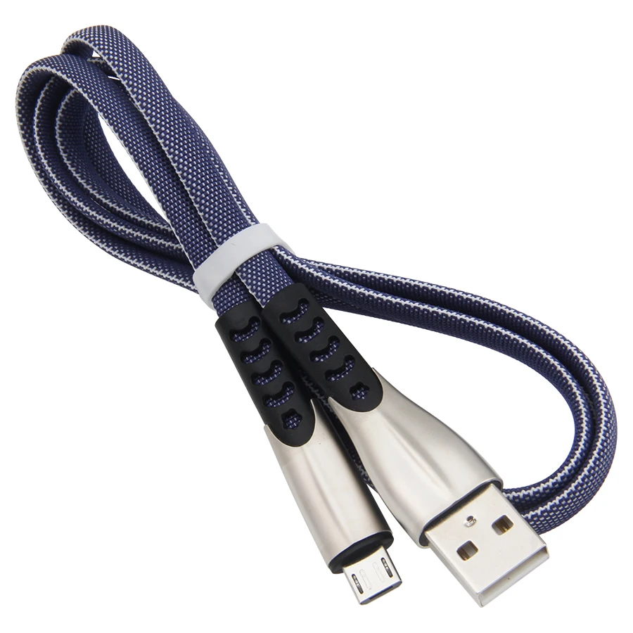 3 фута цинковый сплав нейлоновый Плетеный Micro USB кабель синхронизации данных зарядный провод для samsung HTC, Huawei, Xiaomi Android USB кабели для телефонов