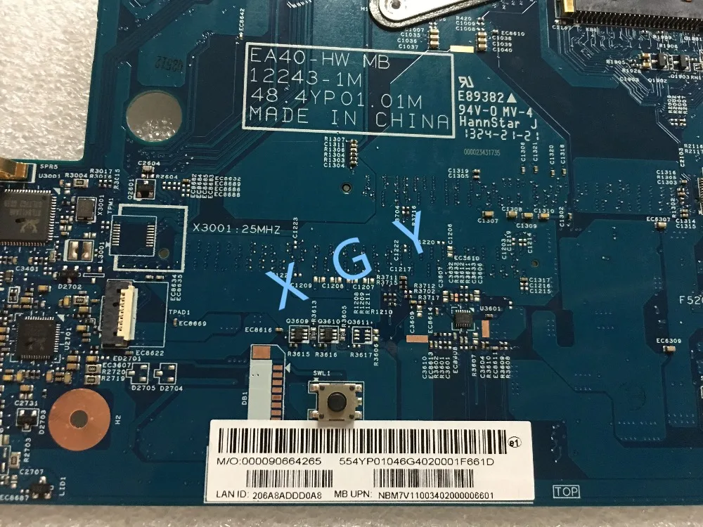 48.4YP20.031 EA40-HW 12243-1 M NBM7V11003 для acer Aspire E1-472G E1-472P Материнская плата ноутбука DDR3L W/I5-4200U Процессор тест нормально