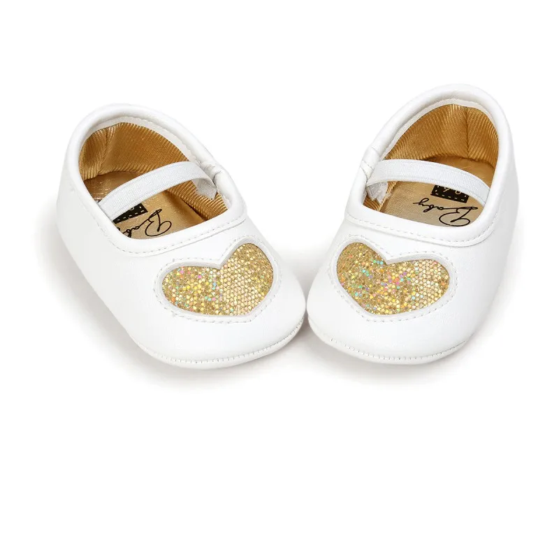 

Newborn Baby Girls Shoes Princess LOVE First Walkers Soft Soled Infant Toddler Baby Shoes