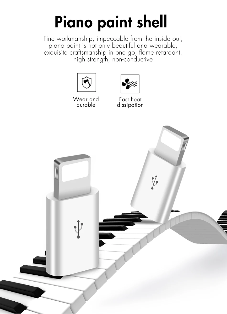 !ACCEZZ Micro USB Cable To Lighting Adapter OTG Converter For iphone 5 6 7 X 8 5c Plus XS MAX XR Charging Transmission Connector (10)
