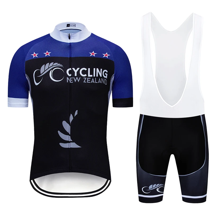

2019 NEWZEALANDcycling jersey 9D pad Bike shorts set quick dry Ropa Ciclismo Mens pro BICYCLING Maillot Culotte wear
