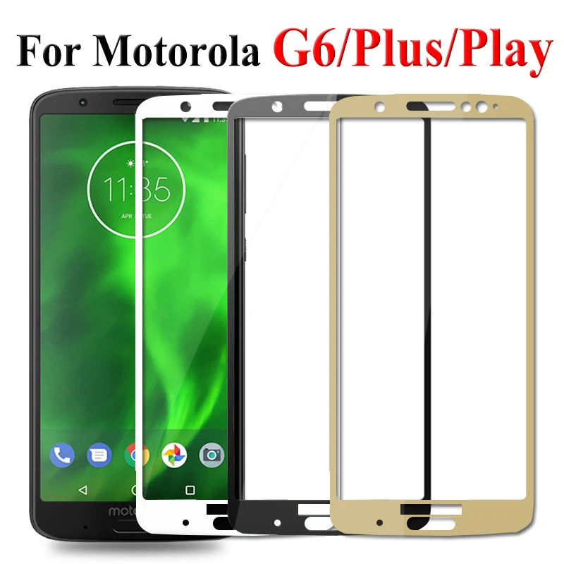 Защитное стекло для Moto G6 Plus Play Safety Закаленное Motorola G 6 G6plus G6play 6G защита экрана Tremp HD