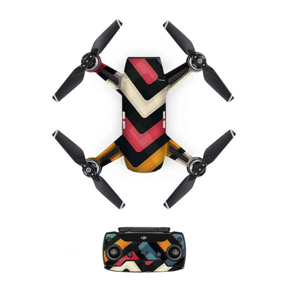 Череп водостойкий DJI Spark стикер s батарея наклейка пульт дистанционного управления кожи полный набор Дрон тела наклейка для DJI Spark