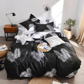 

UNIHOME Luxury Full/Queen Duvet cover set 300 thread count fiber reactive prints bedding set