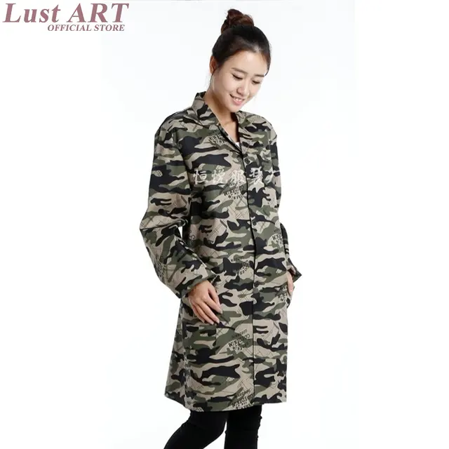Women men lab coat military lab coat women camouflage lab