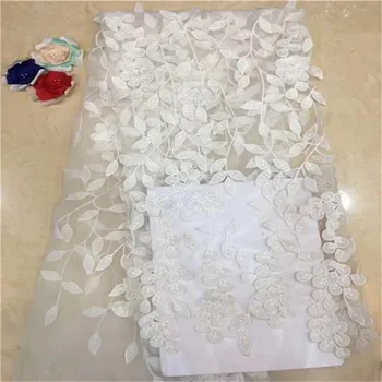 

2019 New Style French Net Lace Fabric Flower African Tulle Mesh Lace Fabric High Quality African Lace Fabric