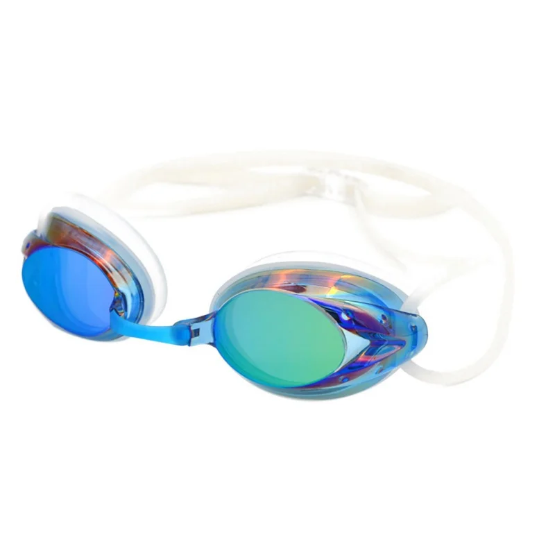 Мужские и женские профессиональные очки для плавания, красочные Гоночные Очки для плавания, противотуманные очки, очки для плавания - Цвет: Серый