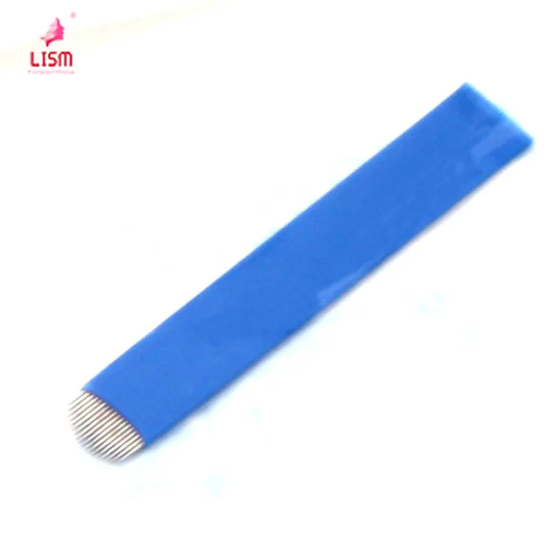 

Professional 500pcs Stainless Steel 18 U Shape Eyebrow Microblading Needles for Permanent Make Up Manual Pen