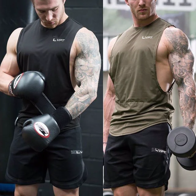 LANTECH для мужчин шорты для упражнений мышцв, бодибилдинг Jogger Фитнес Брюки Модные Повседневные Дышащие