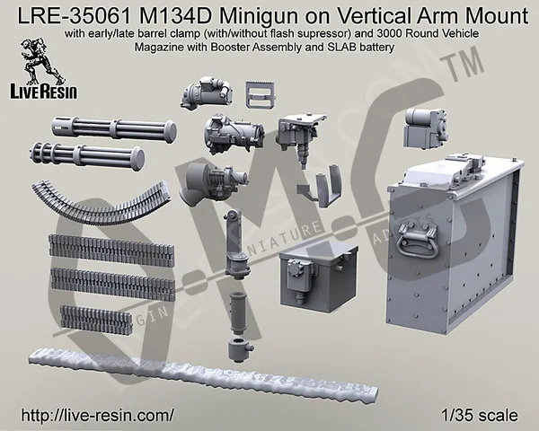 [Набор моделей весов] живая Смола LRE-35061 1/35 M134D минигун на вертикальном креплении