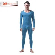 HNMCHIEF Мужская пижама ультра-тонкий шелк мужское теплое нижнее белье костюм мужские кальсоны набор плотно облегающий комплект нижнего белья