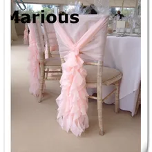 Marious 50 шт. розовый шифоновый стул створки драпировка для стула капюшон 60*150& стул створки много цветов заводская цена
