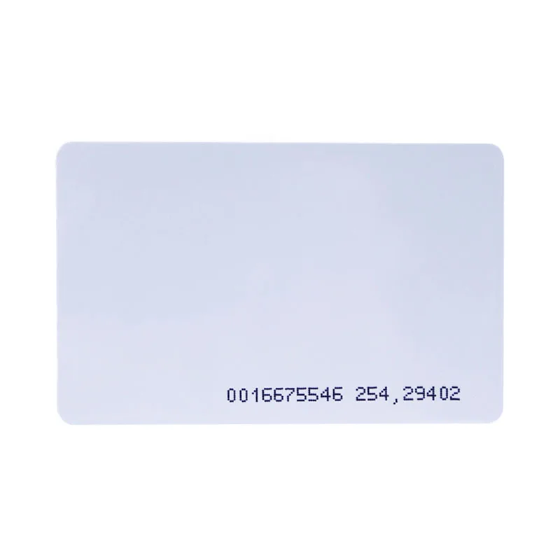 

10Pcs/lot Proximity RFID Card 125KHZ TK4100 Blank Smart Card EM4100 ID PVC Card With UID Number for Access Control System