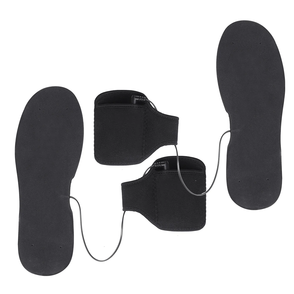 1PairWinterKeepWarmHeatedInsoleFootCuttableCarbonFiberBoot
