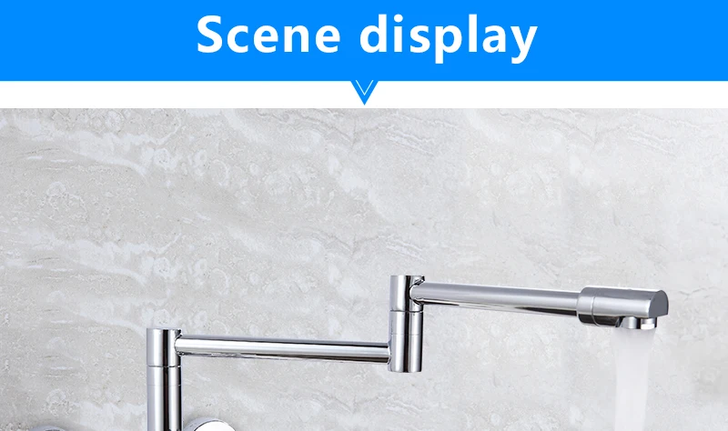 Kitchen Sink Faucets Brass Chrome Fold Kitchen Faucet Extension Hot&Cold Water Kitchen Faucets Mixer Tap Folding Bar Sink Faucet (6)