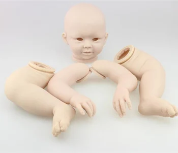 

Silicone Vinyl reborn baby doll kit for 28 inches Baby toddler kit DIY Doll reborn Kits Accessories unpainted