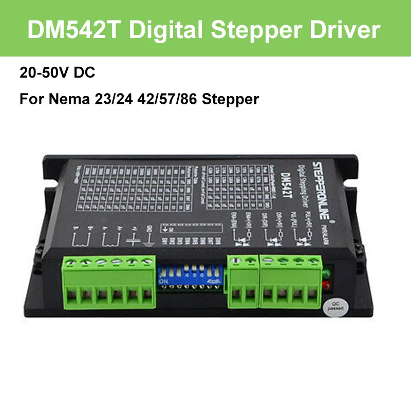 

Stepper Motor Controller Digital Stepper Motor Driver 1.0-4.2A 20-50VDC for Nema 17, 23, 24 Stepper Motor Digital Stepper Driver