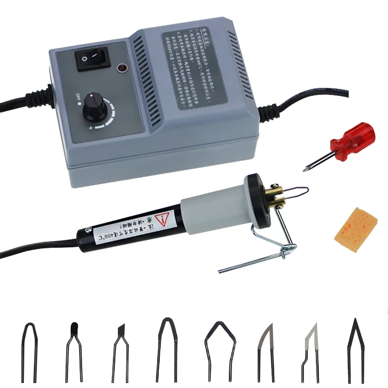 

220V Electric pyrography machine Pyrography pen Electrocautery pen leather Xuan paper Gourd pyrograph tool