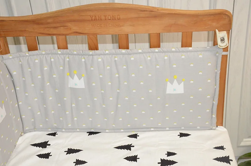 Детские накладка на перила кроватки 70*28 см (1 шт. бампер только) бортики в кроватку для новорожденных хлопок белья в детскую кроватку бампер
