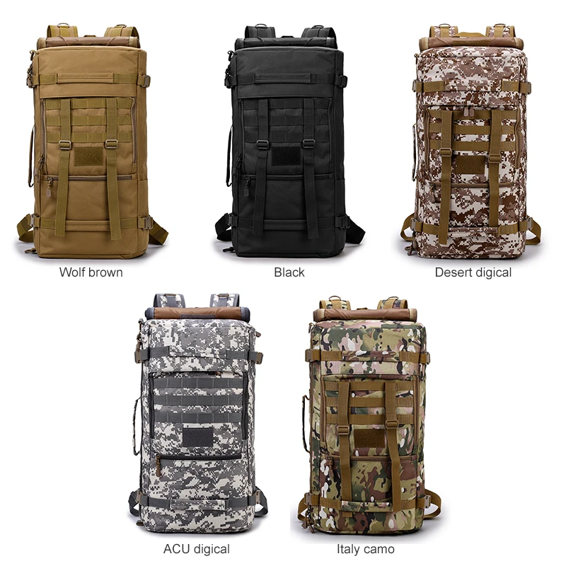 2018 Новый 50л мужской военный тактический рюкзак походная сумка альпинизм походный рюкзак сумка для путешествий рюкзак на плечо