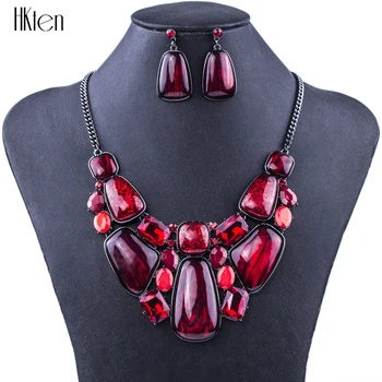 

MS1504309 Fashion Jewelry Sets Hight Quality 2 Colors Necklace Sets For Women Jewelry Crystal Unique Design Gifts