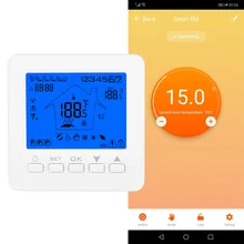 16A умный Wi-Fi программируемый цифровой сенсорный экран термостат с подогревом Еженедельный программируемый Комнатный контроллер температуры пола