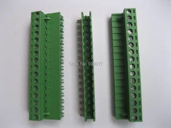 

Angle 16 way/pin 5.08mm Screw Terminal Block Connector Pluggable Type Green 50 Pcs Per Lot HOT Sale