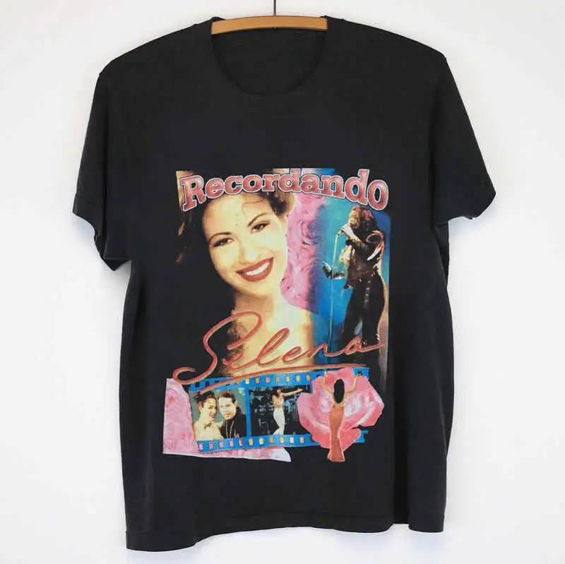 

Printed T Shirt Sleeve Men'S New Style Crew Neck Short-Sleeve Selena Quintanilla Tee Shirt