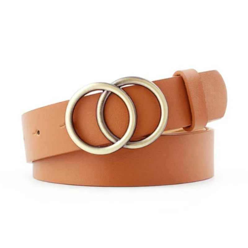 Женский ремень с двойной круглой пряжкой дизайнерский цветочным принтом высокое