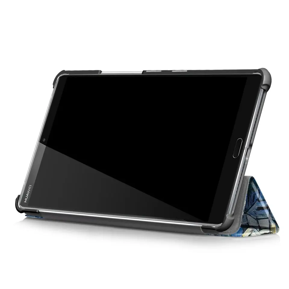 Чехол для huawei MediaPad M5 Lite 8 8,0 JDN2-W09 JDN2-AL00 JDN2-L09 Чехол Премиум окрашены складной кожаный чехол с подставкой Funda