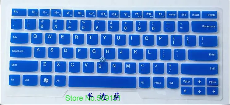 Силиконовая для ноутбука клавиатура кожного покрова протектор для lenovo ThinkPad X1 углерода T431S T440S T440P T440 L330 T430U S430 E445 - Цвет: Blue