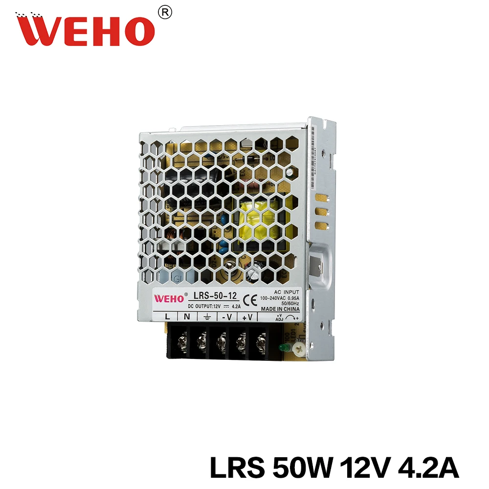 (LRS 50 12) тонкий тип Φ выход 110v 220v ac to dc 50w 12v импульсный источник питания|switch power|switching