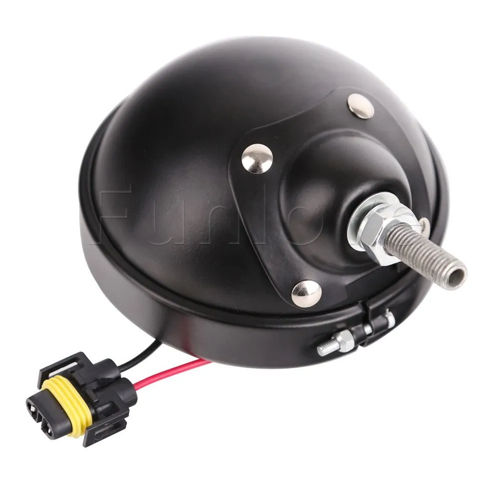 Pair BlackChrome 4.5 LED Fog Light Outer Cover 4 12 LED Fog Light Housing for Harley Davidson (9)