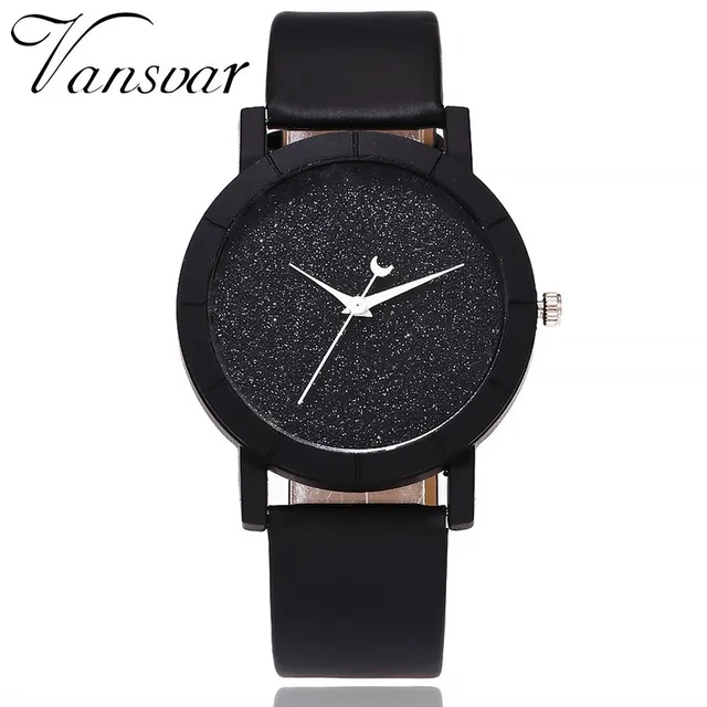 Vansvar Cute Moon Stars Design Analog Wrist Watch Women Unique Romantic Starry S Vansvar Cute Moon Stars Design Analog Wrist Watch Women Unique Romantic Starry S