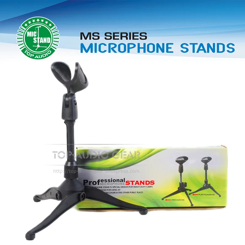 

Free Shipping Plastic Tripod Folding Desktop Microphone Stand Holder For SM 57 58 SM57 SM58 Beta 58A 57A 87A Adjustable Height