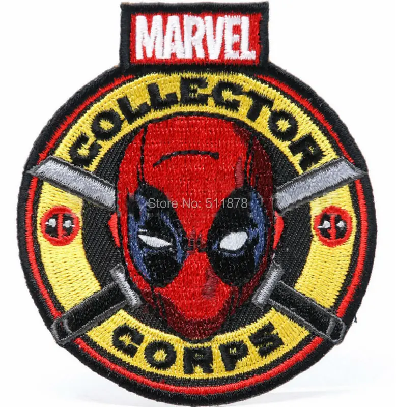 

3.55" Collectors Corps DEADPOOL Marvel Comic Magneto Xavier Wolverine Movie TV Series Costume Embroidered iron on patch APPLIQUE